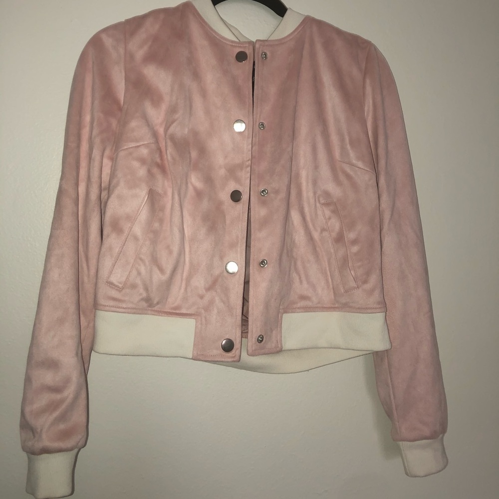 Light Pink Bomber Jacket